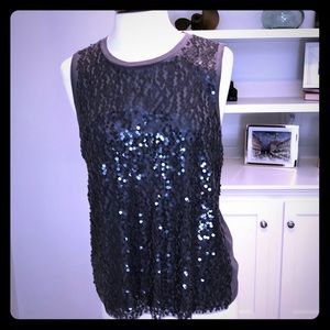 J Crew cotton and sequined top NWT
